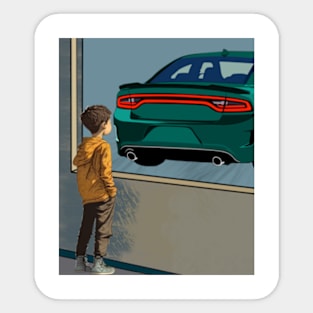 Dodge Charger Kids Dream Sticker